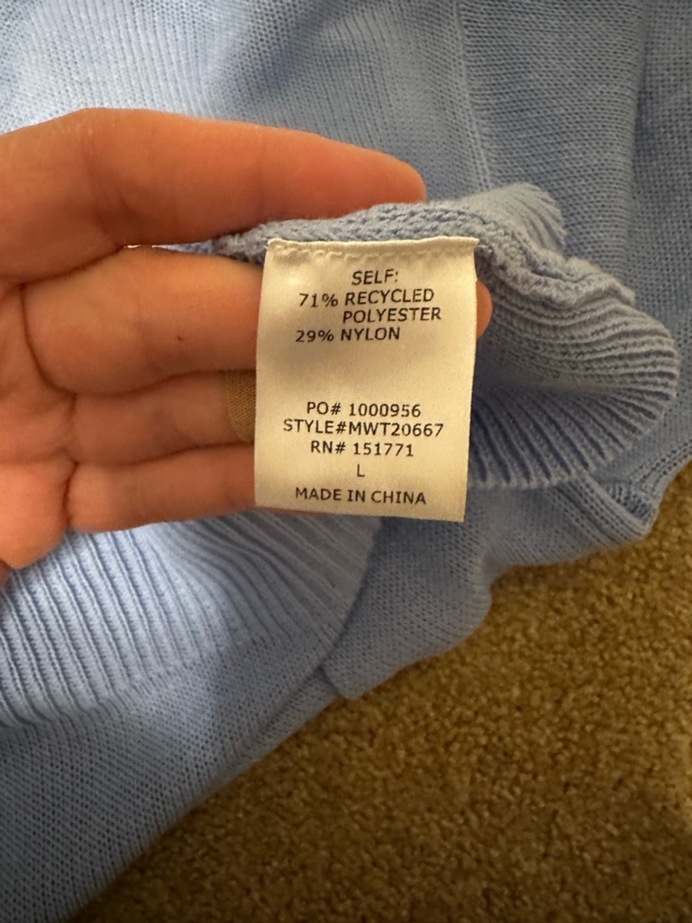 Sunday Edition Lobsters & Cocktails Sweater Blue Size L - Picture 14 of 14